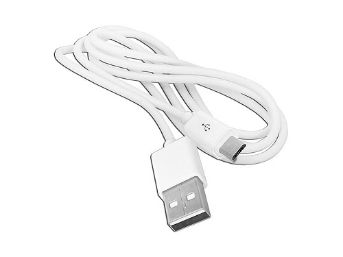 USB - Micro USB data and charging cable 1m white  LX8445 