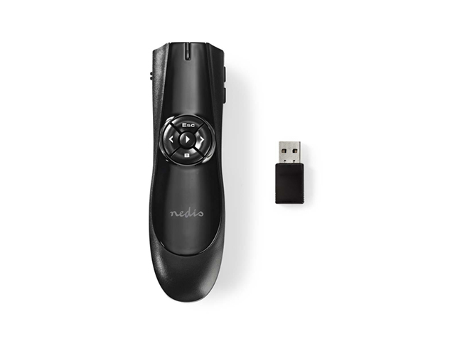 WLPSRL101BK Lāzera prezentētājs | Bezvadu | USB mini dongle