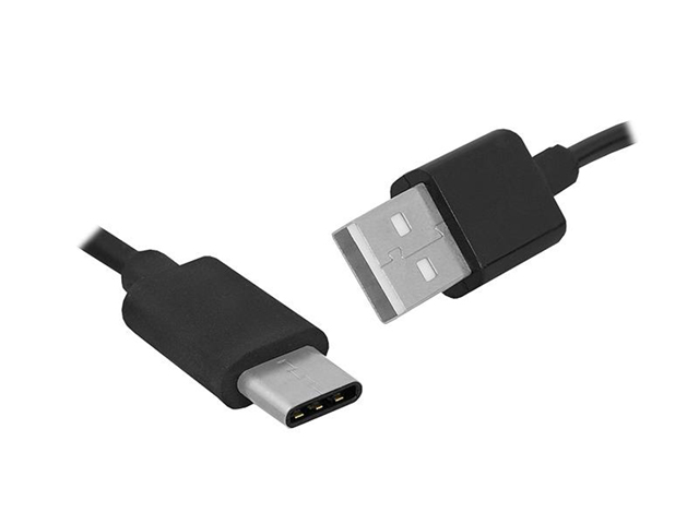 LX8427 USB - USB type C datu pārraides un lādēšanas kabelis 1.5m melns  LX8427-1 m