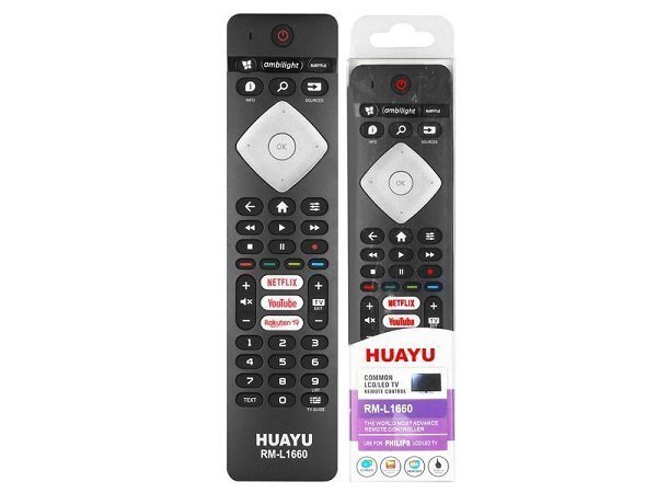LXH1660 Пульт дистанционного управления для ЖК/LED телевизора PHILIPS RM-L1660 SMART, Netflix, YouTube, Rakuten, Ambilight.