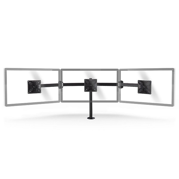 ERGOTMM100BK Table mount for 3 monitor up to  | 14-24 