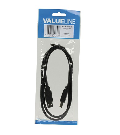 Vads USB2.0 A male - B male 1m VLCP60100B10