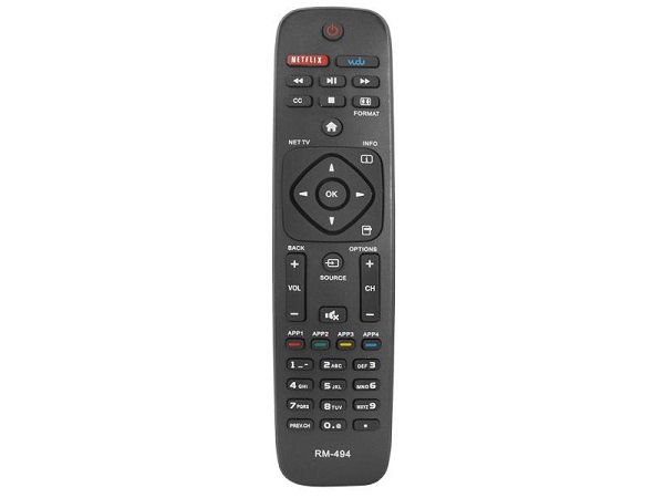 LXRM494 TV pults PHILIPS RM-494 NETFLIX