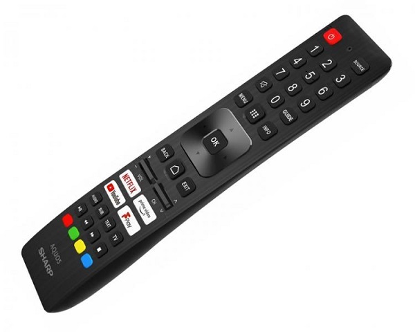 LXP140N Original remote control SHARP SHW/RMC/0140N NETFLIX, YOUTUBE, PRIME VIDEO