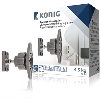 Kronšteins audio pie sienas KONIG KNM-SM10-( kompl. 2 gab.)