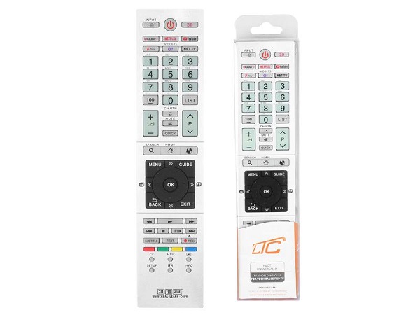 LXP1625 TV remote control TV LCD/LED Toshiba RM-L1625, Netflix, Youtube.