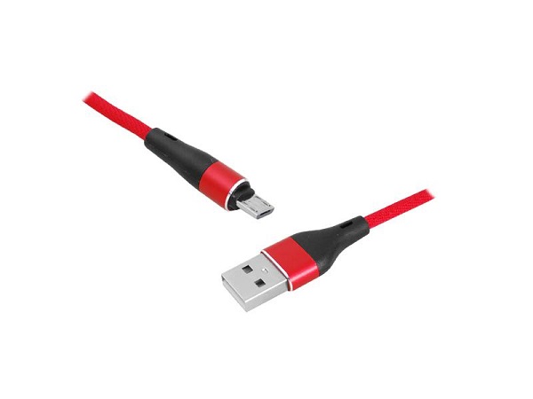 LX8571R USB-micro USB, 1m, red