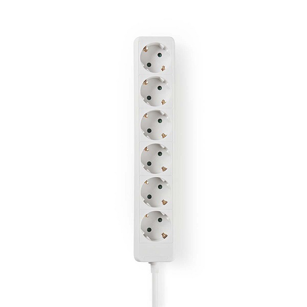 EXSO630F1WT Extension Socket  Type F (CEE 7/7) | 6-Way | 3.00 m | 3680 W | 16 A