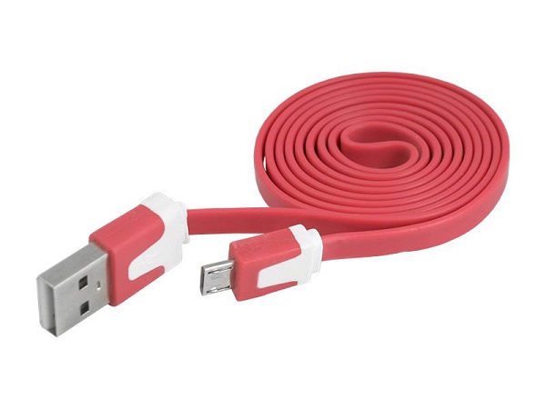 USB - Micro USB datu pārraides un lādēšanas kabelis 1m sarkans  LX8396