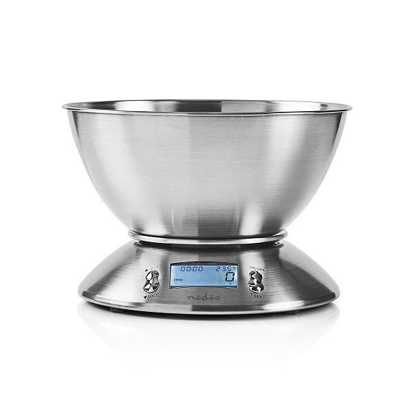 KASC111SI Kitchen scales -Digital | Stainless steel | Timer function | Thermometer function